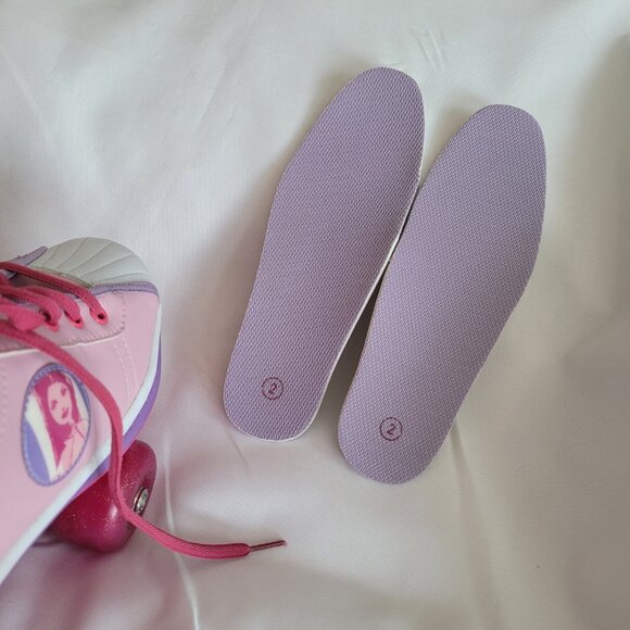 Vtg Barbie Sparkle Wheels Roller Skates Youth SZ 2 - Picture 9 of 15